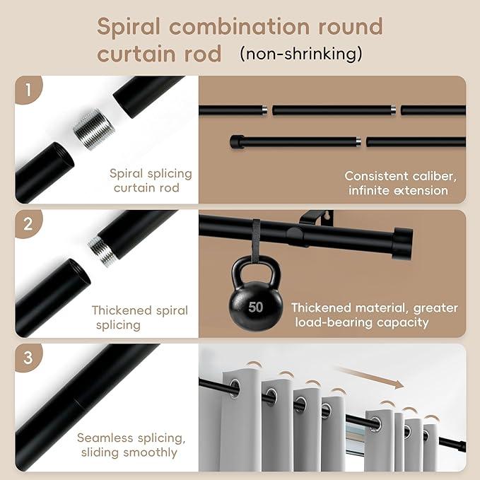 Curtain Rods for Windows - CurtainsArt