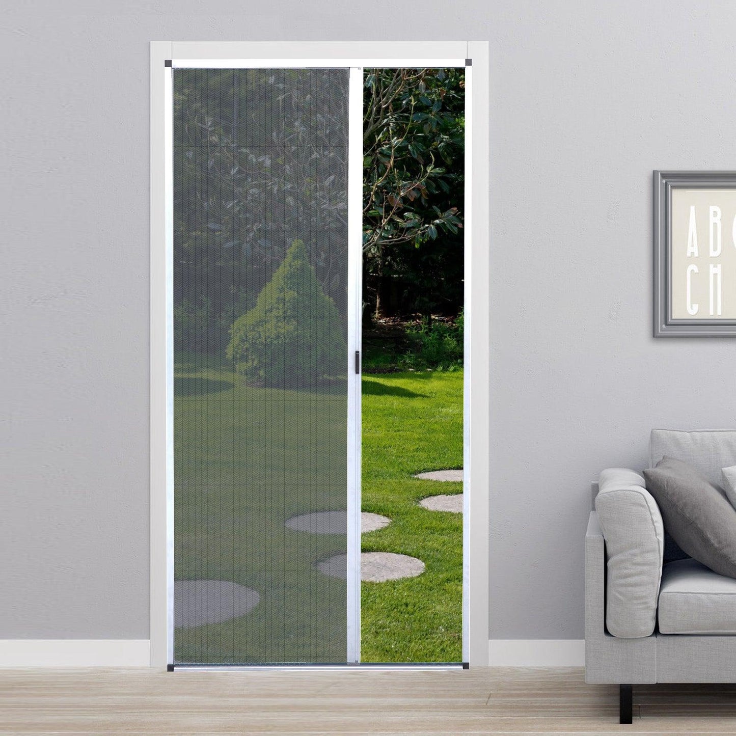 Retractable Screen Door(0.471in Low Track) - CurtainsArt