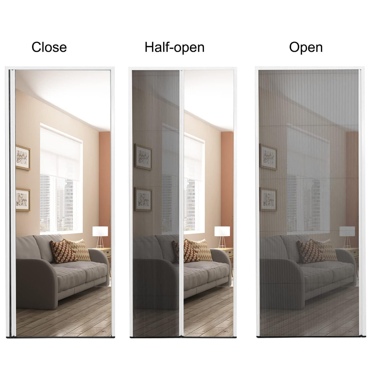 Retractable Screen Door (0.11in Low Track) - CurtainsArt
