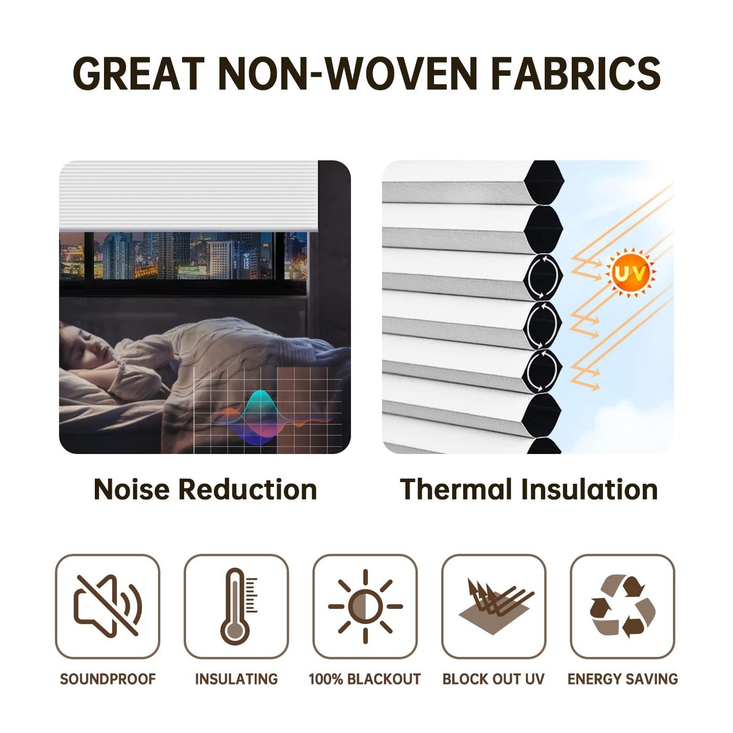 Motorized Cellular Shades(Light-filtering) - CurtainsArt