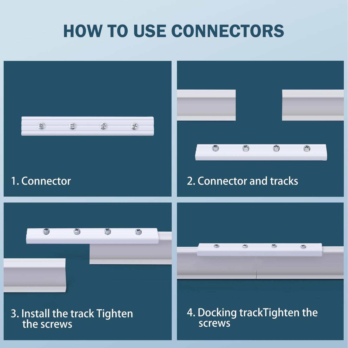 Ceiling Curtains Tracks Aluminum Flexible Bendable(white)