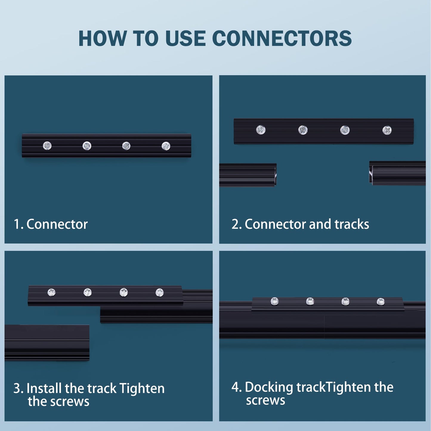 Ceiling Curtains Tracks Aluminum Flexible Bendable(black)