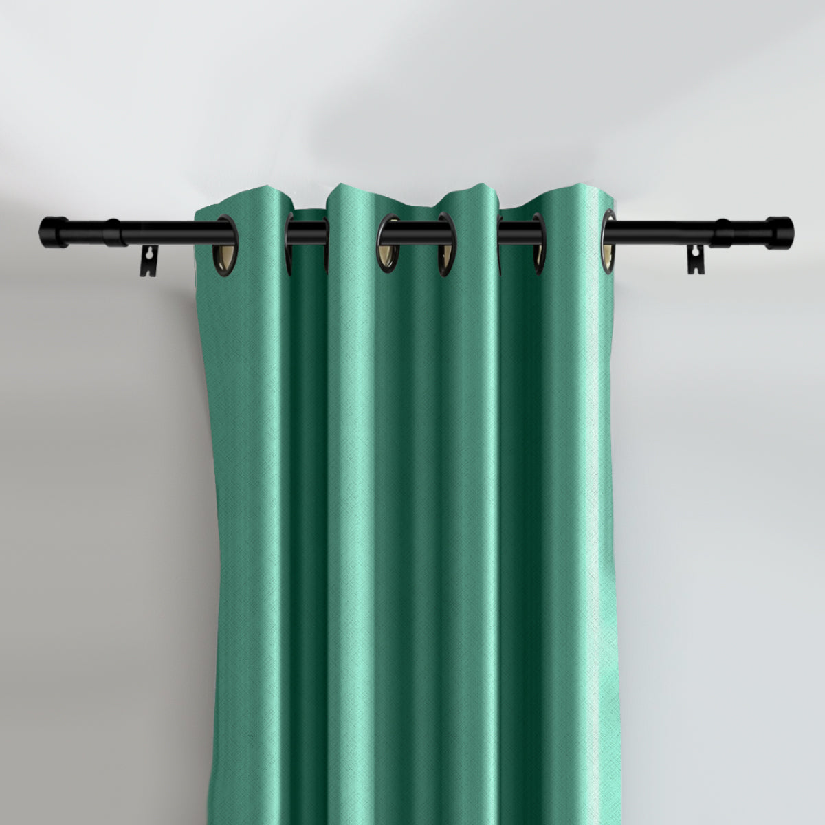 Customizable Classic Blackout Curtains with Texture | Green