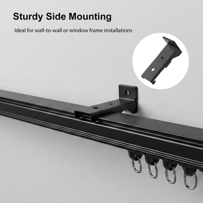 Straight Curtain Track Wall Brackets  (6 PCS)