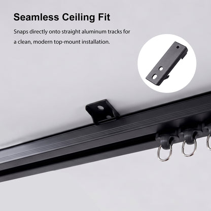 Straight Curtain Track Ceiling Brackets (6 PCS)