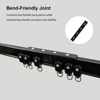 Flexible Curtain Track Connectors(6 PCS)