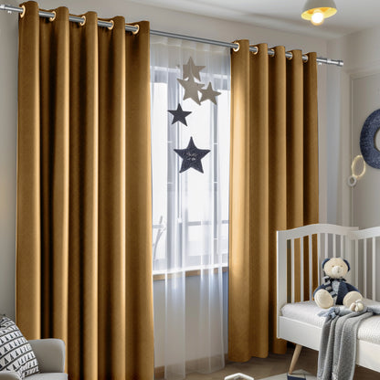 Customizable Classic Blackout Curtains with Texture | Coffee