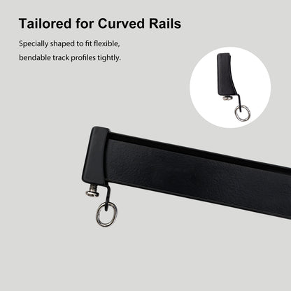Flexible Curtain Track End Caps(4 PCS)
