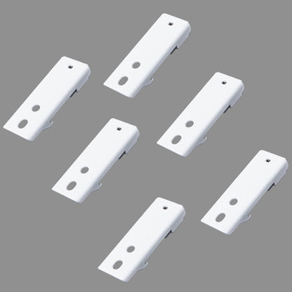 Straight Curtain Track Ceiling Brackets (6 PCS)