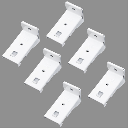 Flexible Curtain Track Wall Brackets(6 PCS)