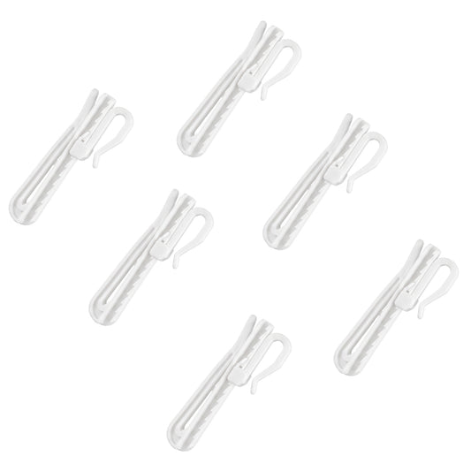 Adjustable Plastic Curtain Hooks (20 PCS）