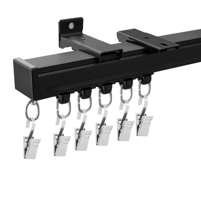 Aluminum Straight Curtain Track (Clip Gliders)