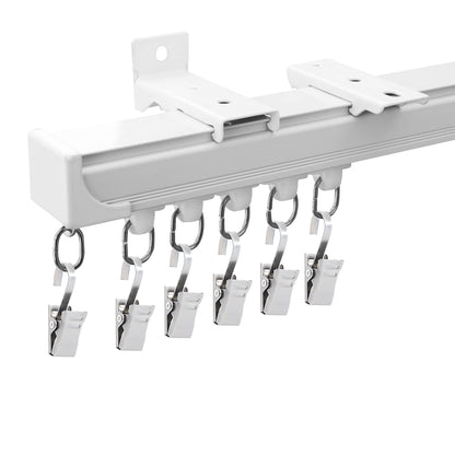 Aluminum Straight Curtain Track (Clip Gliders)