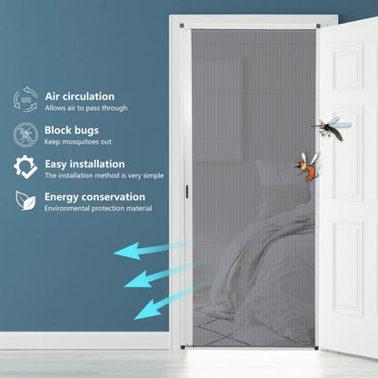 Retractable Screen Door（0.471in Low Track） - CurtainsArt