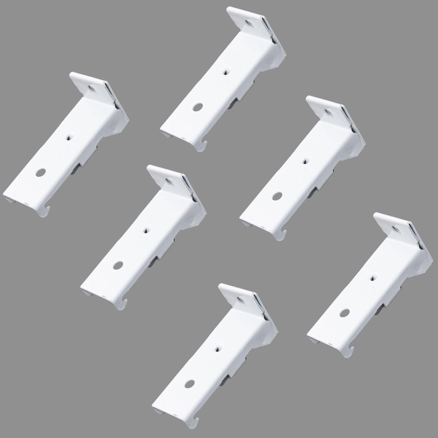 Straight Curtain Track Wall Brackets  (6 PCS)