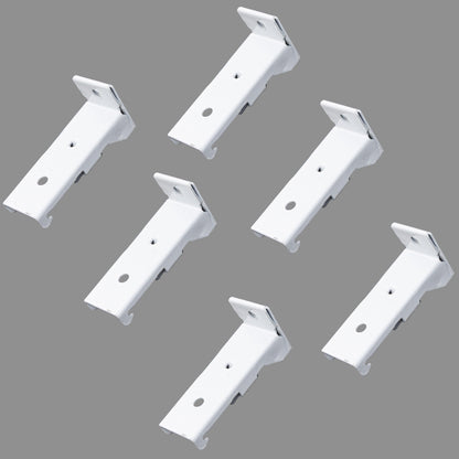 Straight Curtain Track Wall Brackets  (6 PCS)