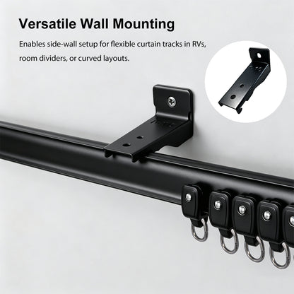 Straight Curtain Track Wall Brackets  (6 PCS)