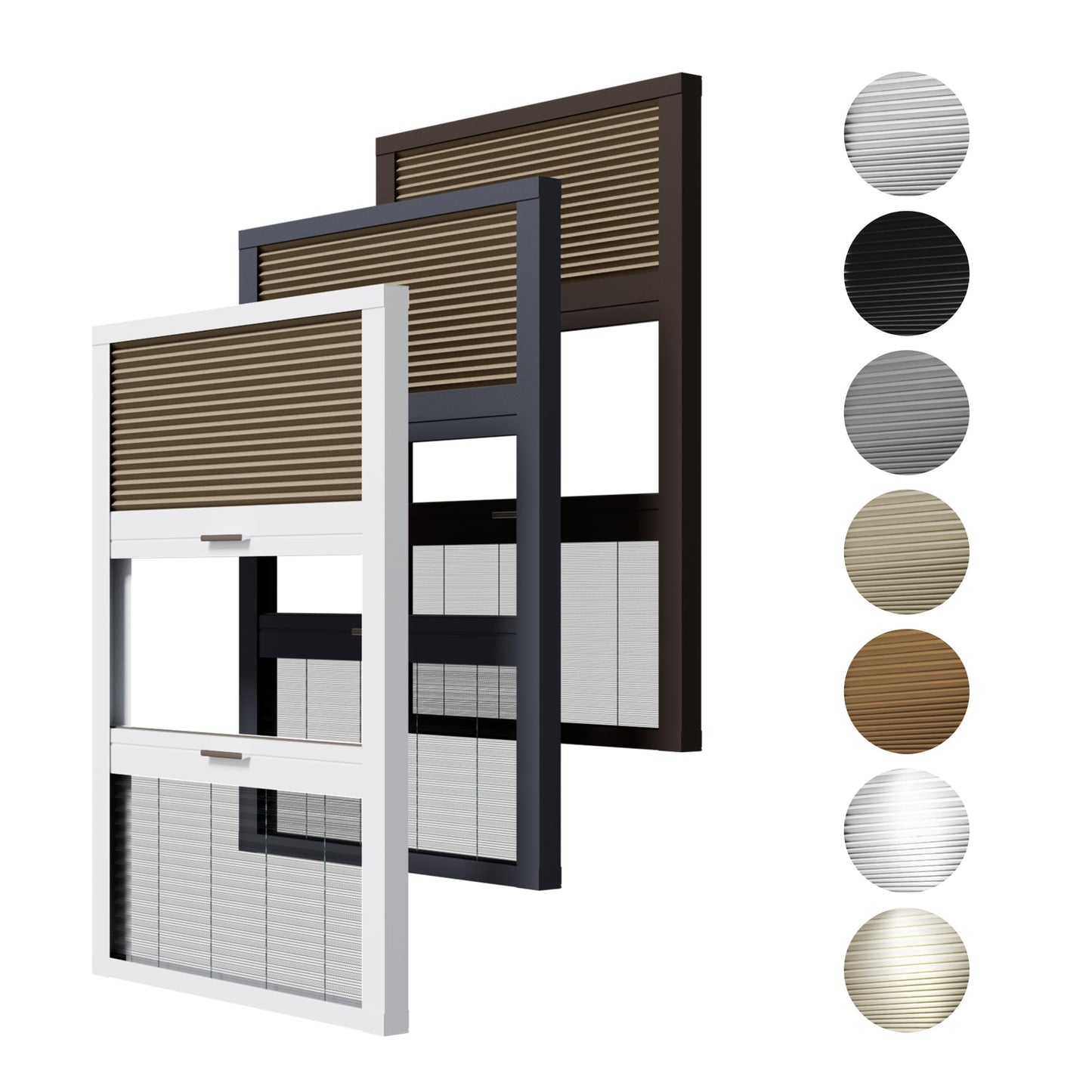 Stores cellulaires et moustiquaires deux en un 