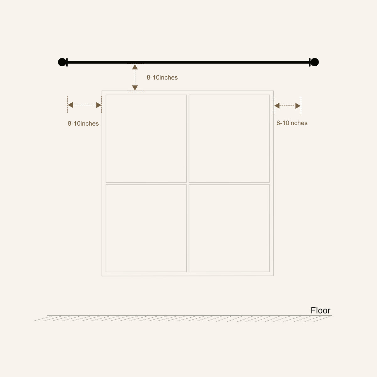 Curtain Position Drapery Measurement Support – CurtainsArt