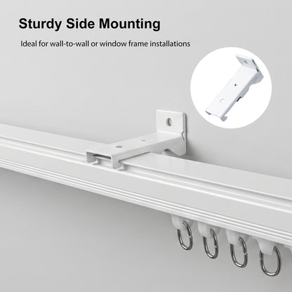 Straight Curtain Track Wall Brackets  (6 PCS)