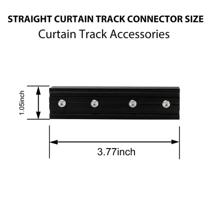 Straight Curtain Track Connectors(6 PCS)