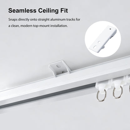 Straight Curtain Track Ceiling Brackets (6 PCS)