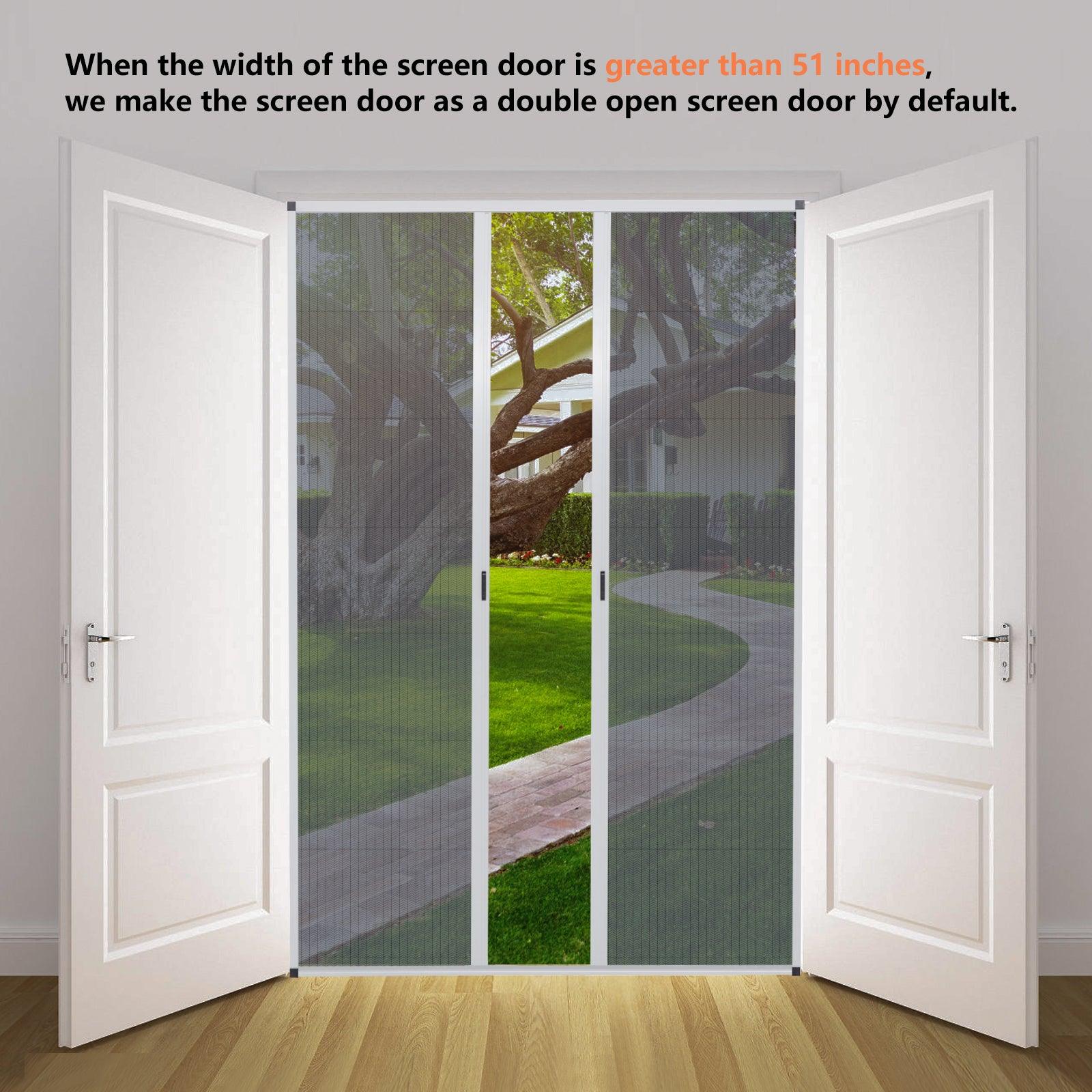 Retractable Screen Door（0.471in Low Track） - CurtainsArt