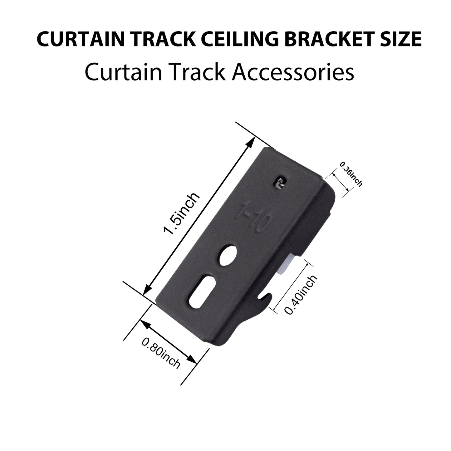 Flexible Curtain Track Ceiling Brackets (6PCS)