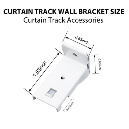Flexible Curtain Track Wall Brackets(4 PCS)