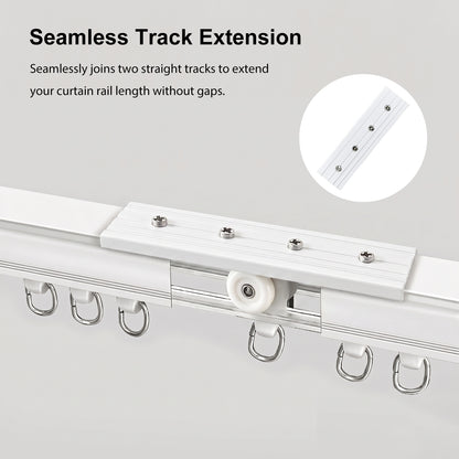 Straight Curtain Track Connectors(6 PCS)