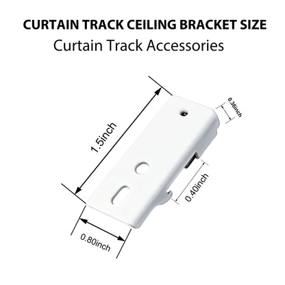 Flexible Curtain Track Ceiling Brackets (6PCS)