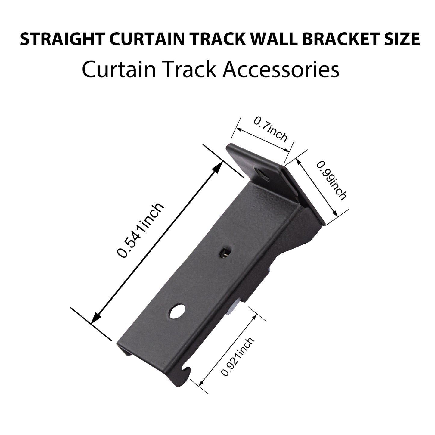 Straight Curtain Track Wall Brackets  (6 PCS)