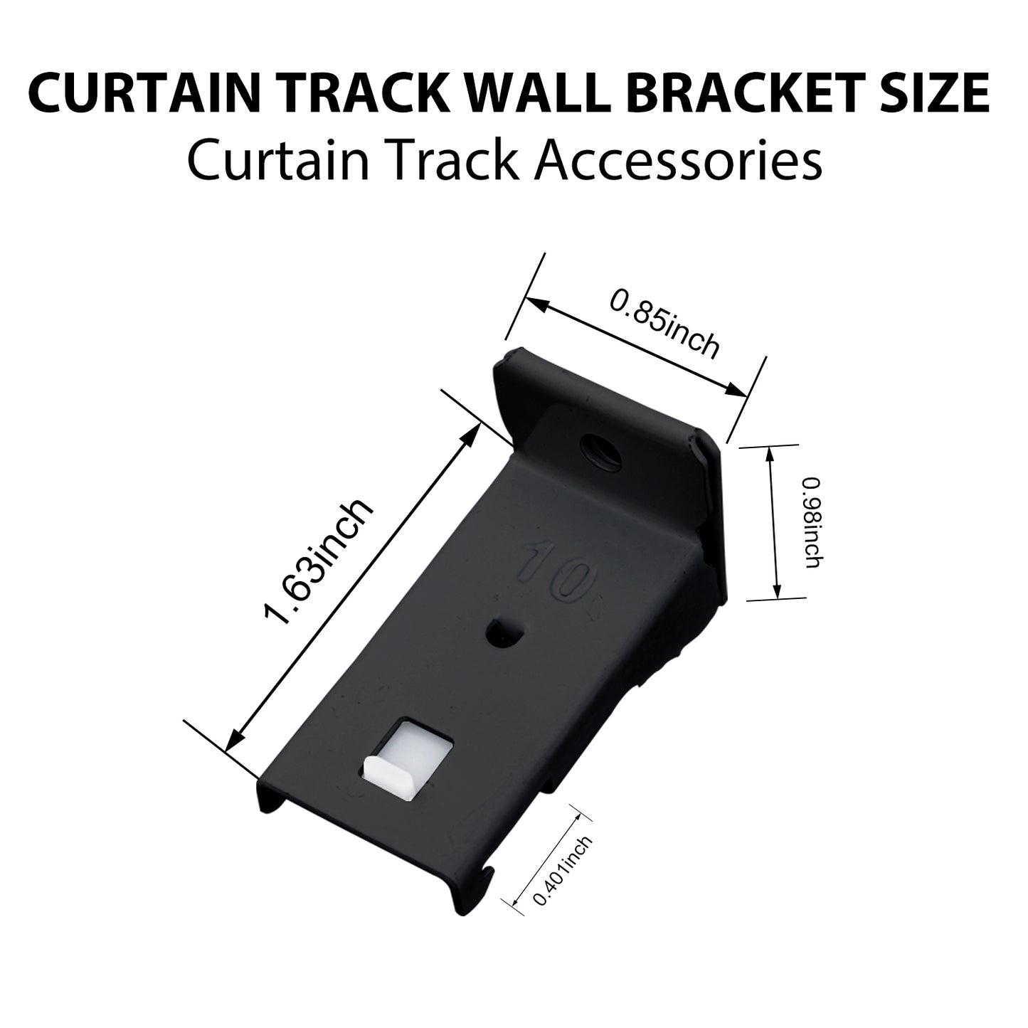 Flexible Curtain Track Wall Brackets(4 PCS)