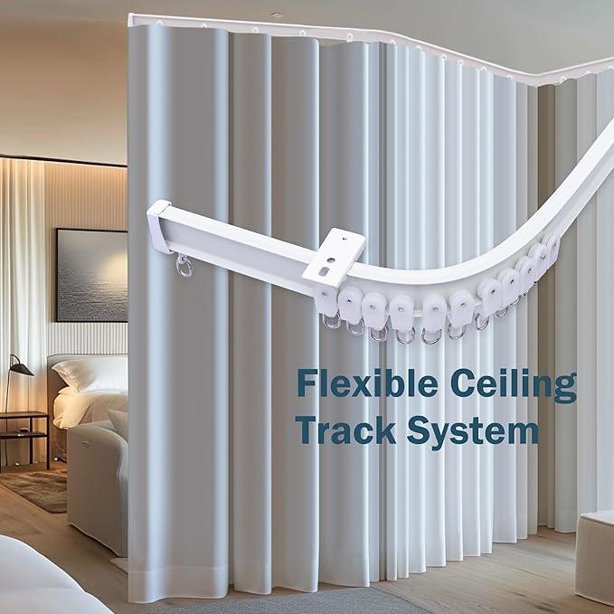 Ceiling Curtains Tracks Aluminum Flexible Bendable - CurtainsArt