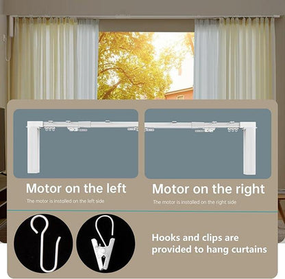 Smart Electric Curtain Ceiling Compatible with Alexa Google Siri Apple - CurtainsArt