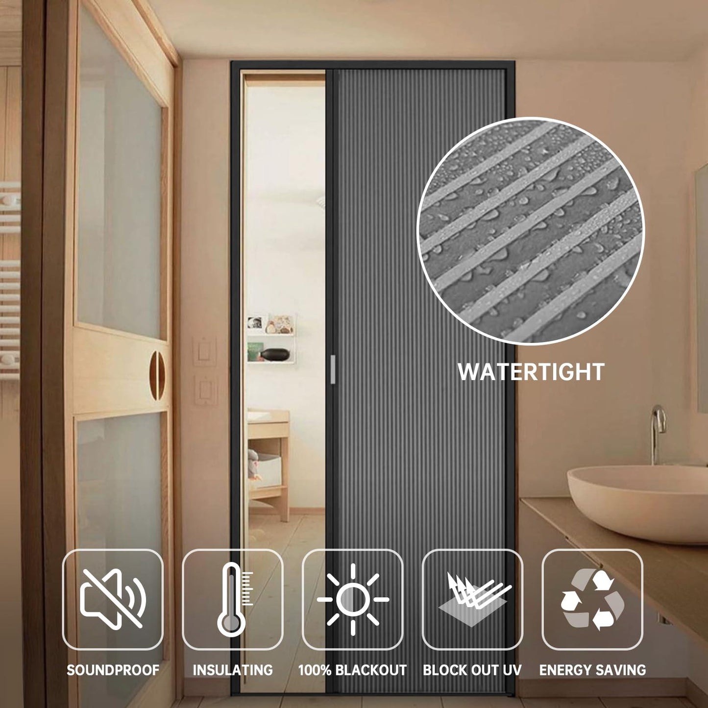 Retractable Cellular Door (Light-filtering) - CurtainsArt