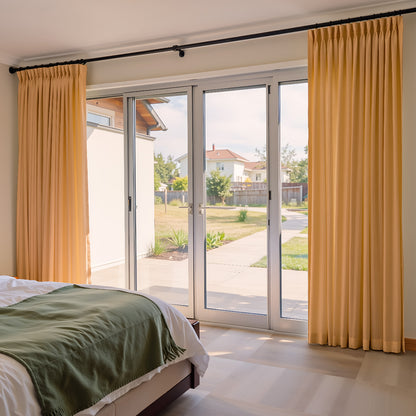 （Khaki）Total Blockout Pinch Pleat Curtains