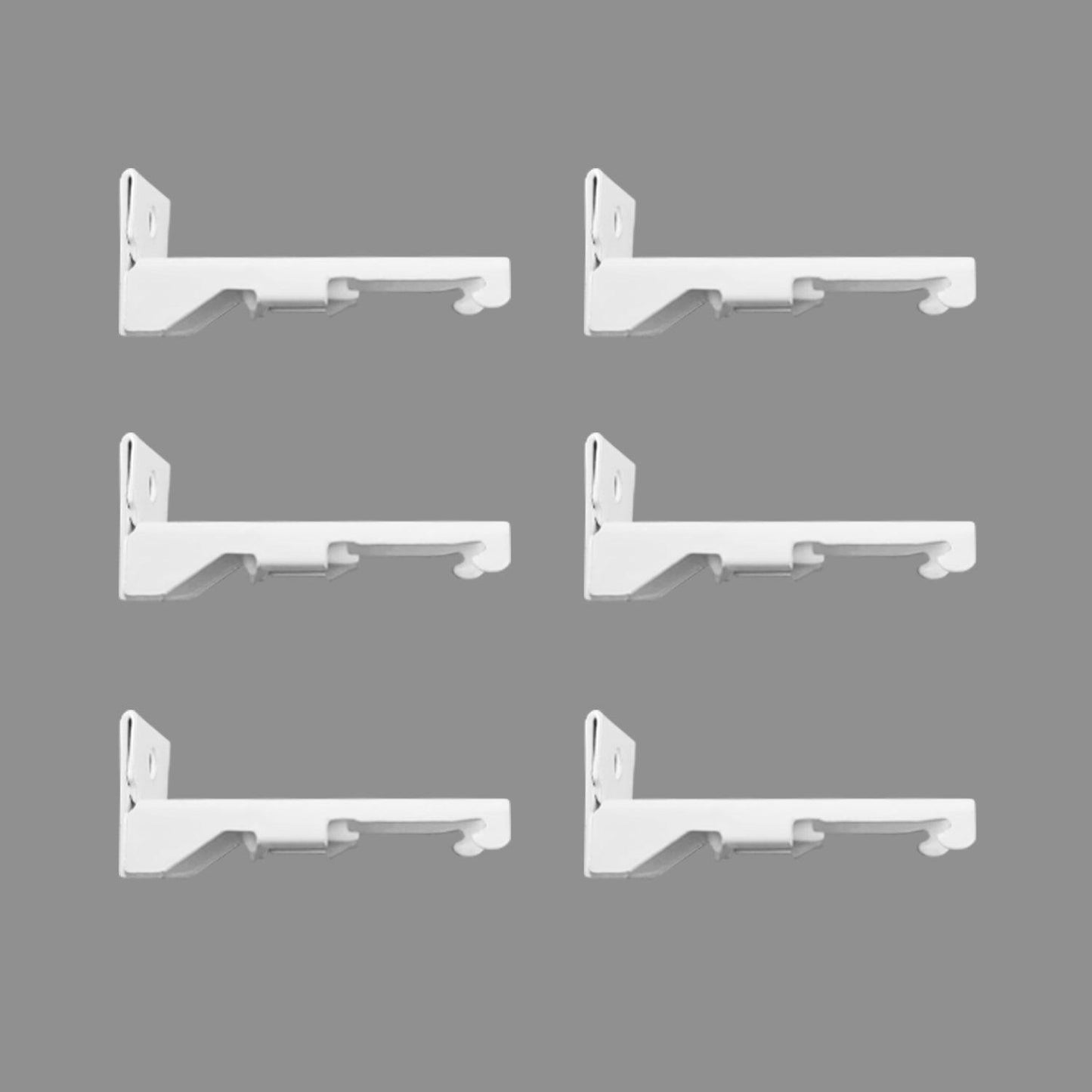 Wall Mount Brackets for Curtain Track (6 PCS) - CurtainsArt