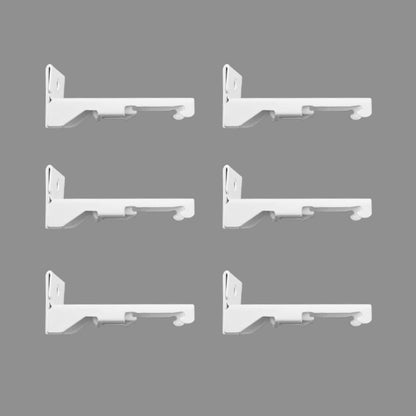 Wall Mount Brackets for Curtain Track (6 PCS) - CurtainsArt