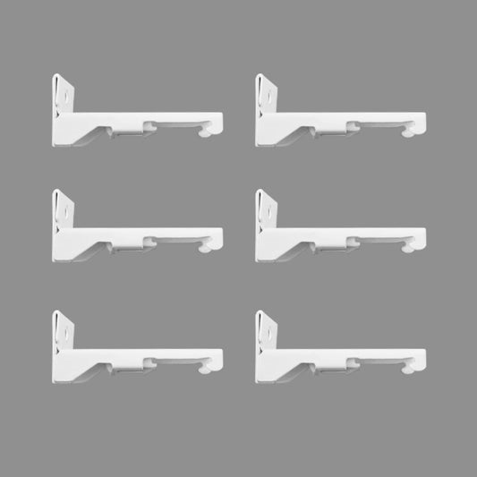 Wall Mount Brackets for Curtain Track (6 PCS) - CurtainsArt