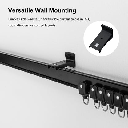 Flexible Curtain Track Wall Brackets(4 PCS)