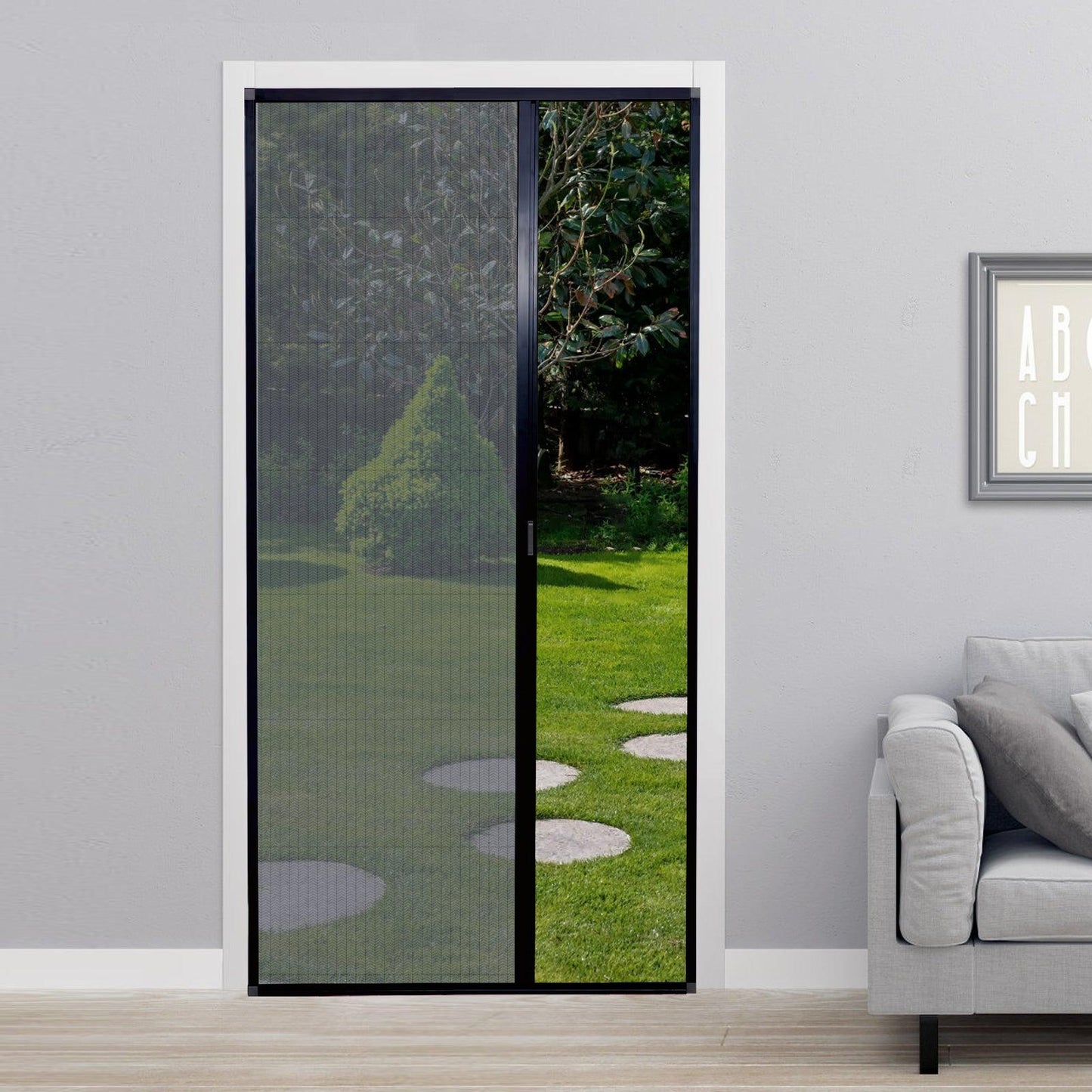 Retractable Screen Door（0.471in Low Track） - CurtainsArt