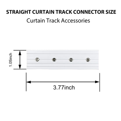 Straight Curtain Track Connectors(6 PCS)