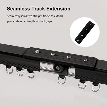 Straight Curtain Track Connectors(6 PCS)