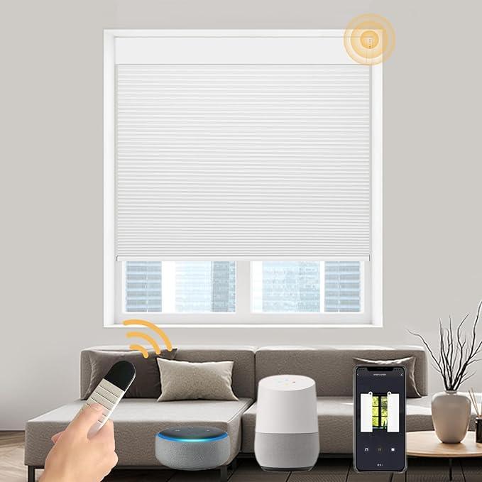 Motorized Cellular Shades（Light-filtering） - CurtainsArt