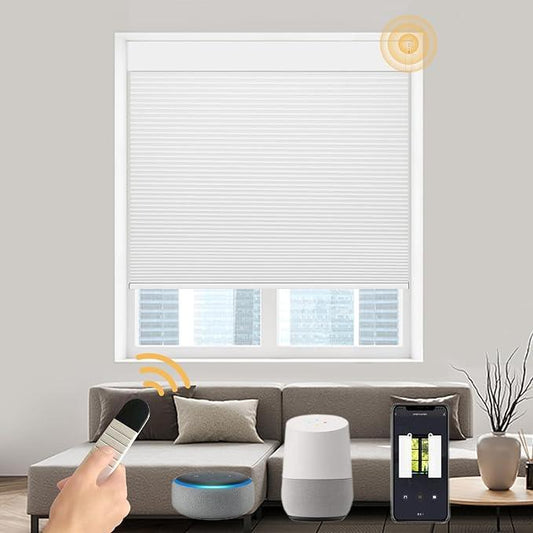 Motorized Cellular Shades（Light-filtering） - CurtainsArt