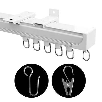 Ceiling or Wall Curtain Track（White）