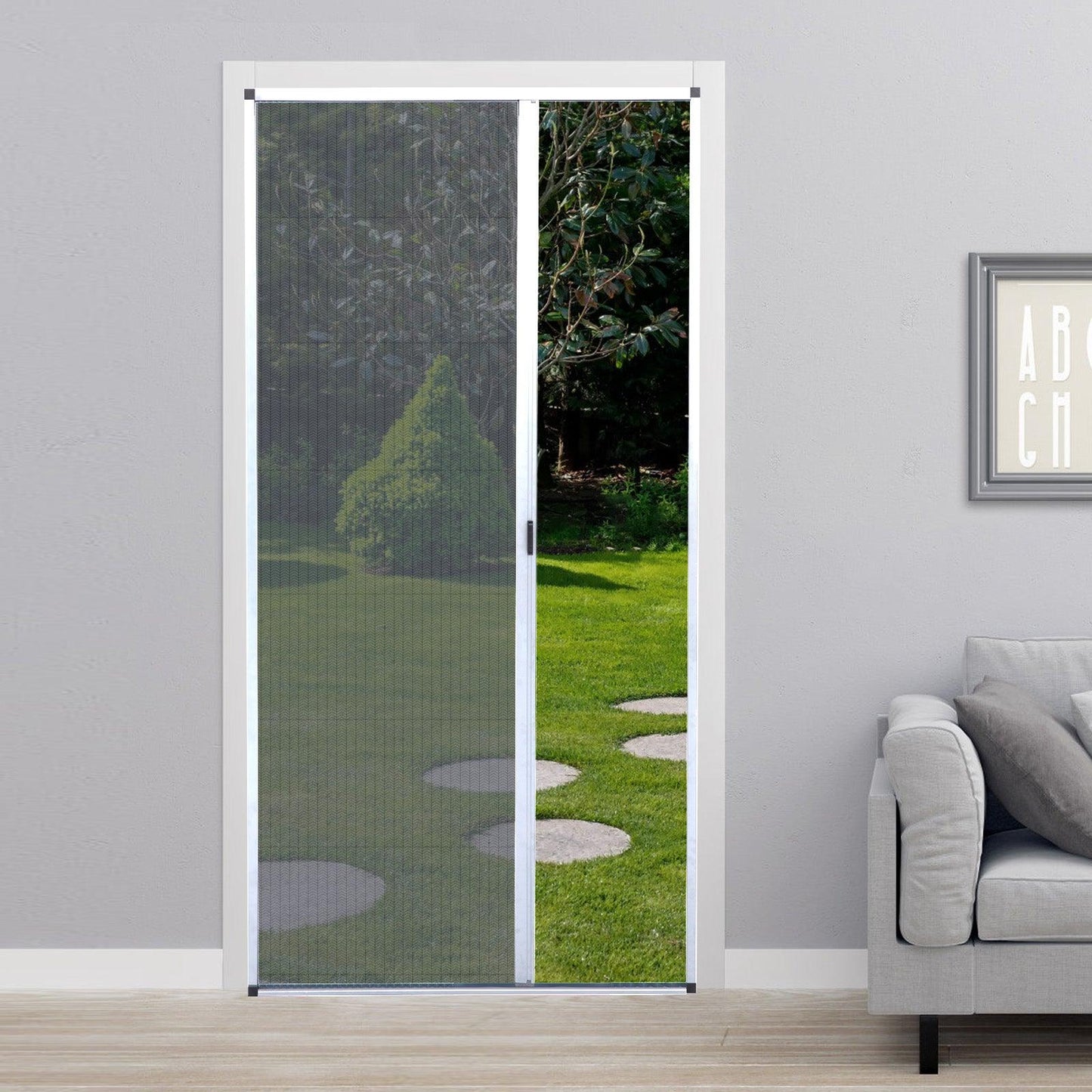 Retractable Screen Door（0.471in Low Track） - CurtainsArt