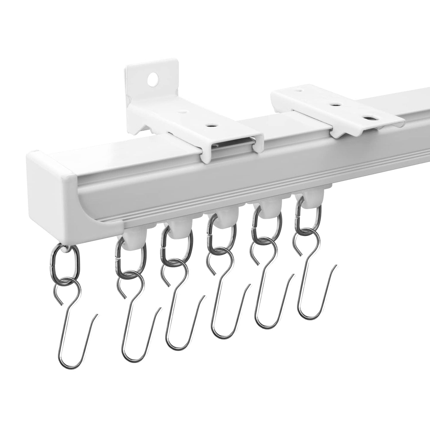 Aluminum Straight Curtain Track (Hook Gliders)