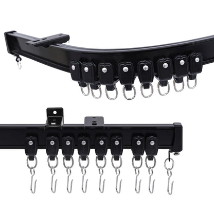 Flexible Aluminum Bendable Track (Hook Gliders)